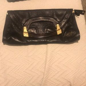 Black Betsy Johnson clutch